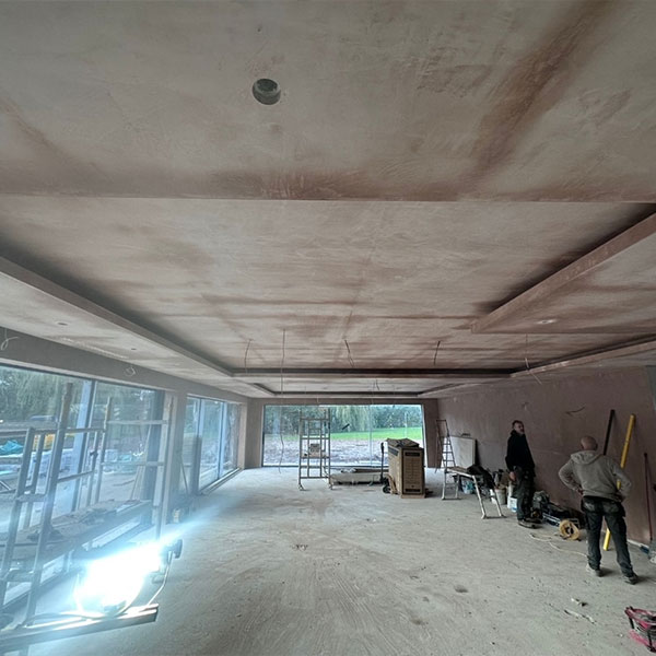 Lonsdale Plastering team working at commercial property