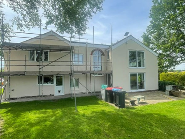 Chester property with lime render