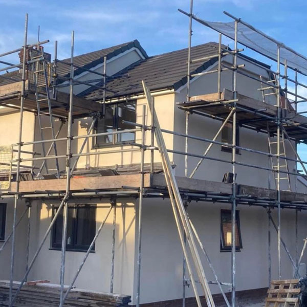 Monocouche rendering at Chester house