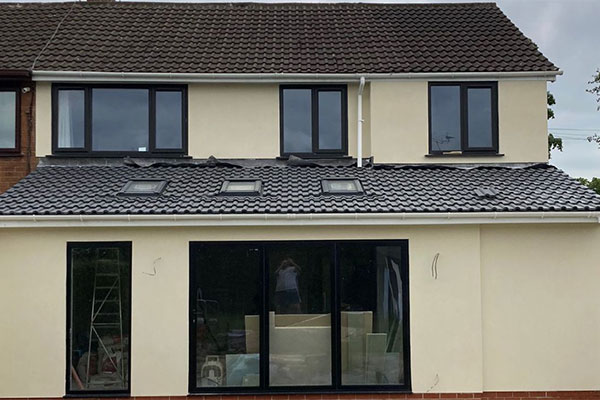 K-rend rendering on domestic extension